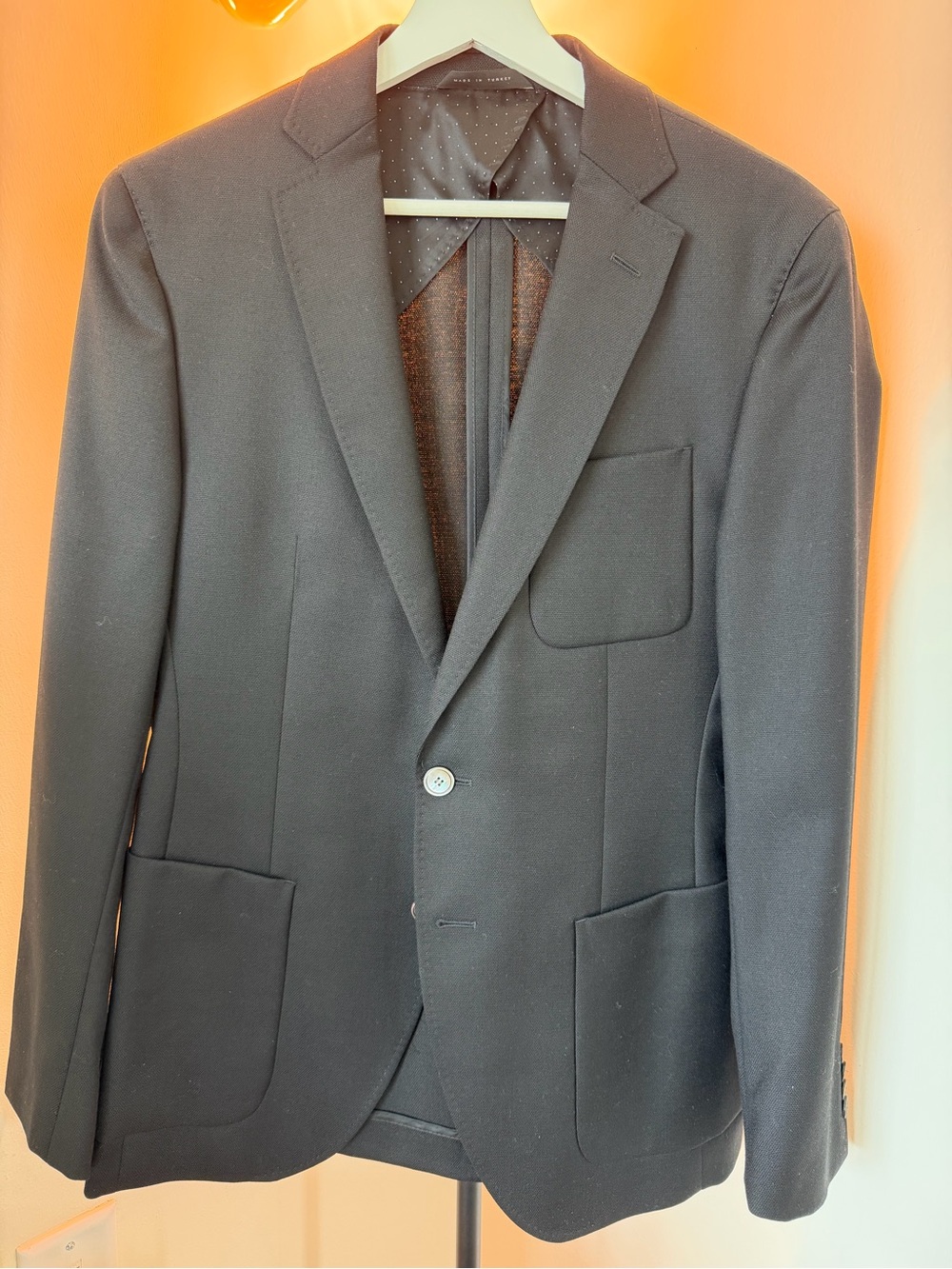 Hugo Boss Men's Black Wool Blazer 38R
